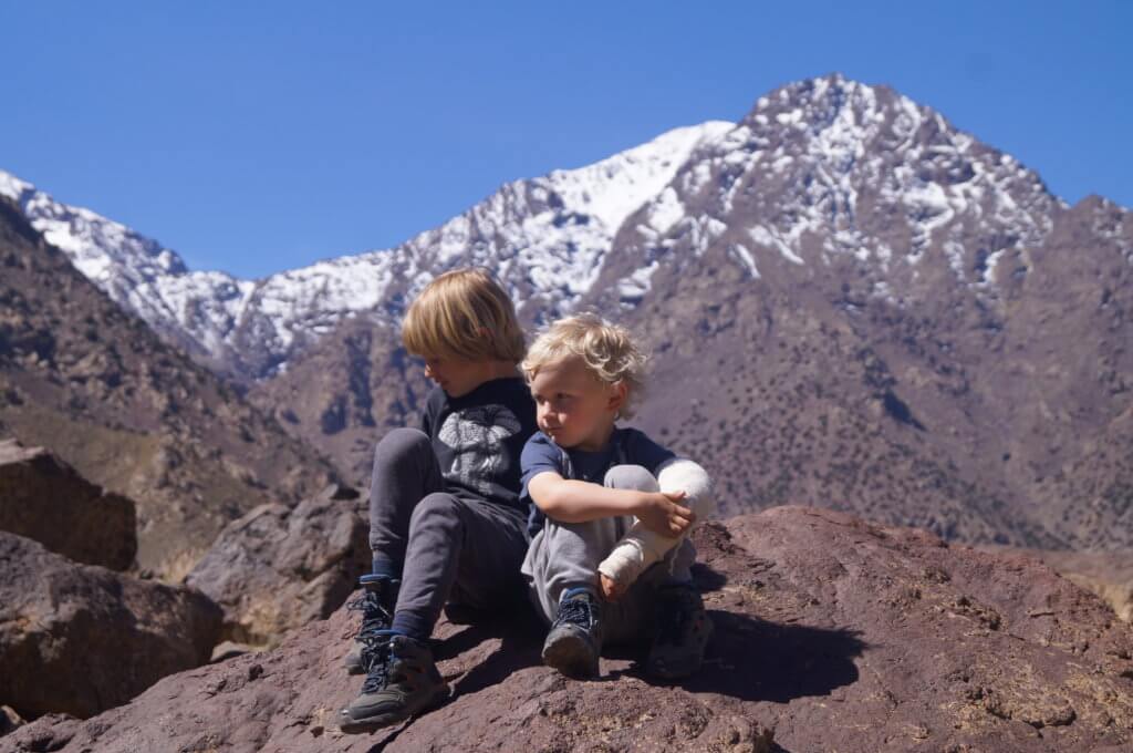 Two boys in the Atlas Mountains