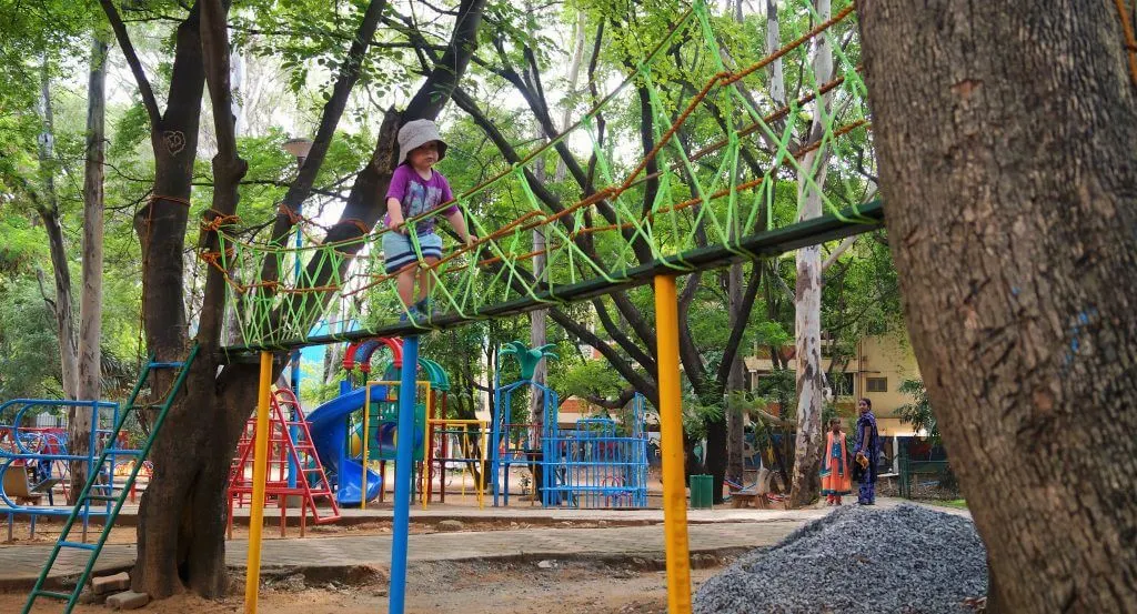 Playground, Bangalore with kids