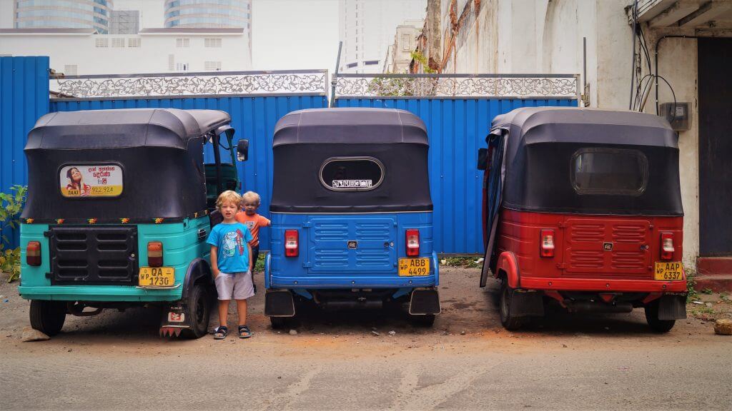 Colombo with kids - tuk-tuks