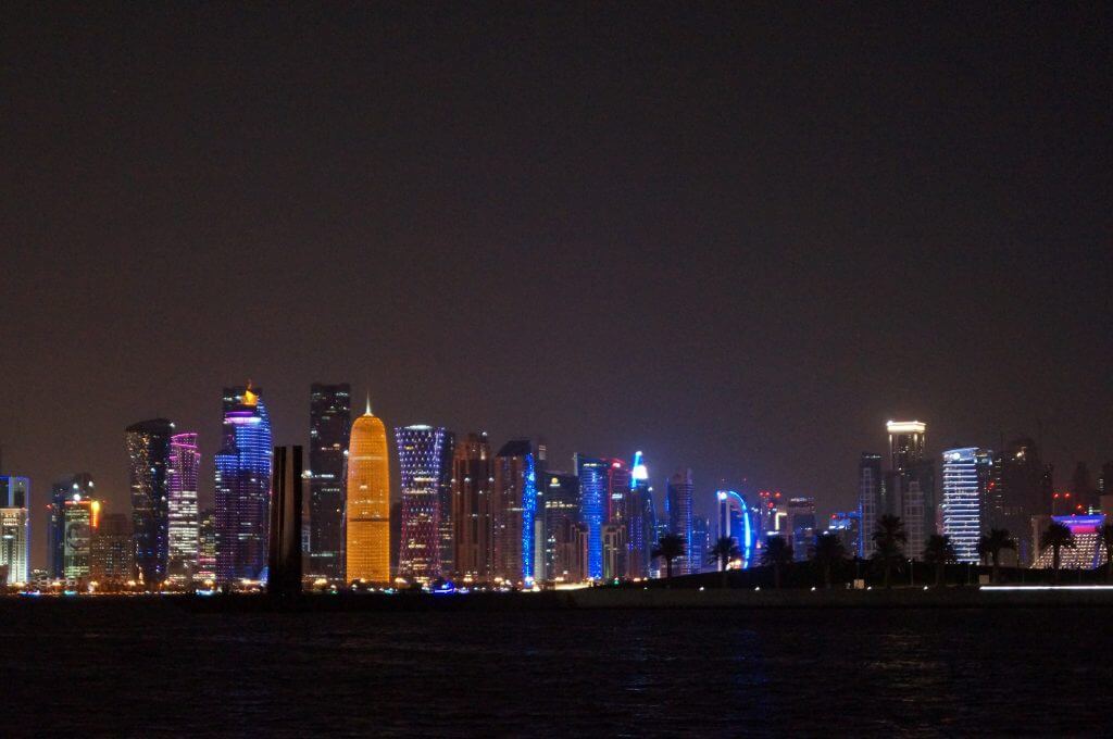 Doha stopover with kids - skyline
