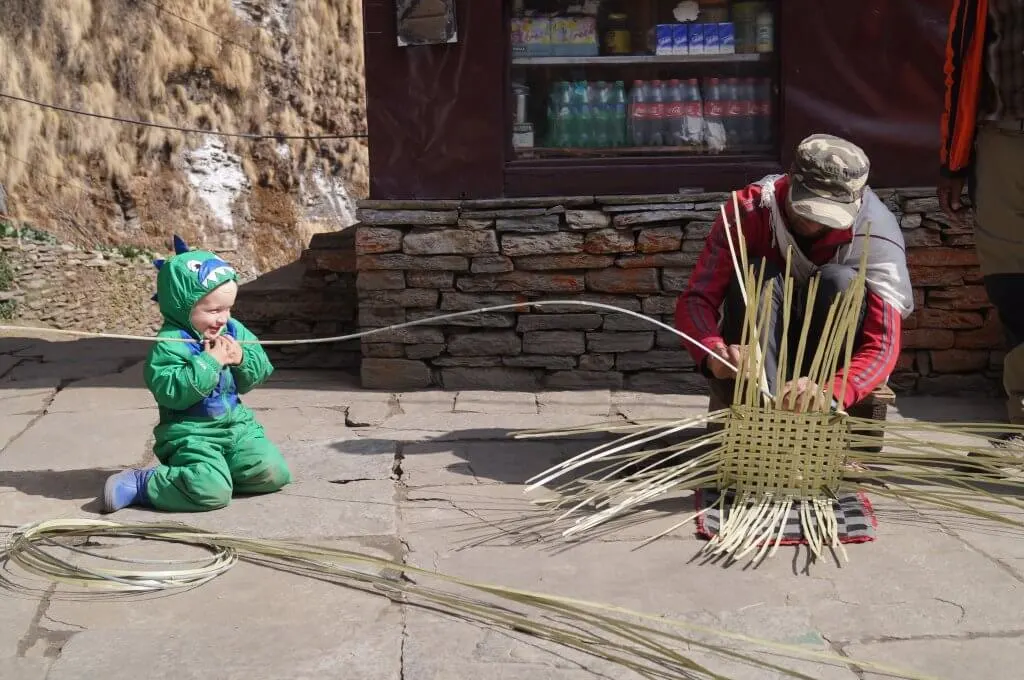 Poon Hill with kids