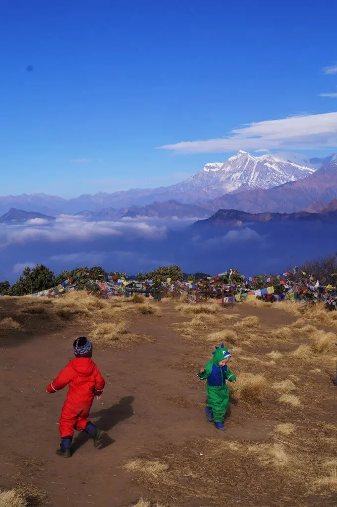 Poon Hill with kids