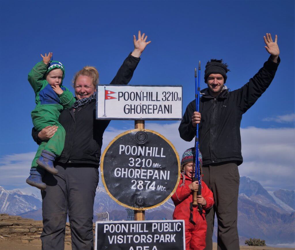 Poon Hill with kids