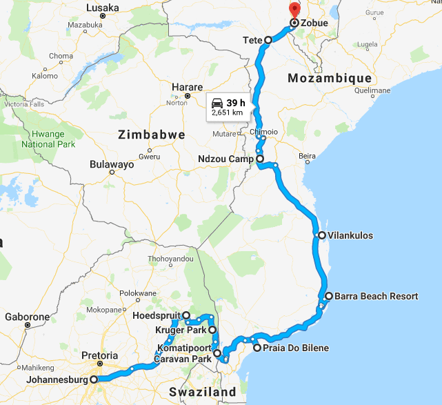 Mozambique itinerary with kids