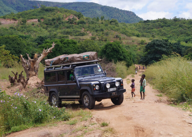 overlanding Africa with kids