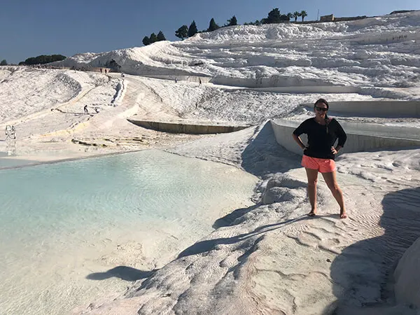 Pamukkale with kids