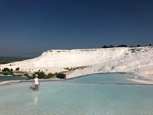 Pamukkale with kids