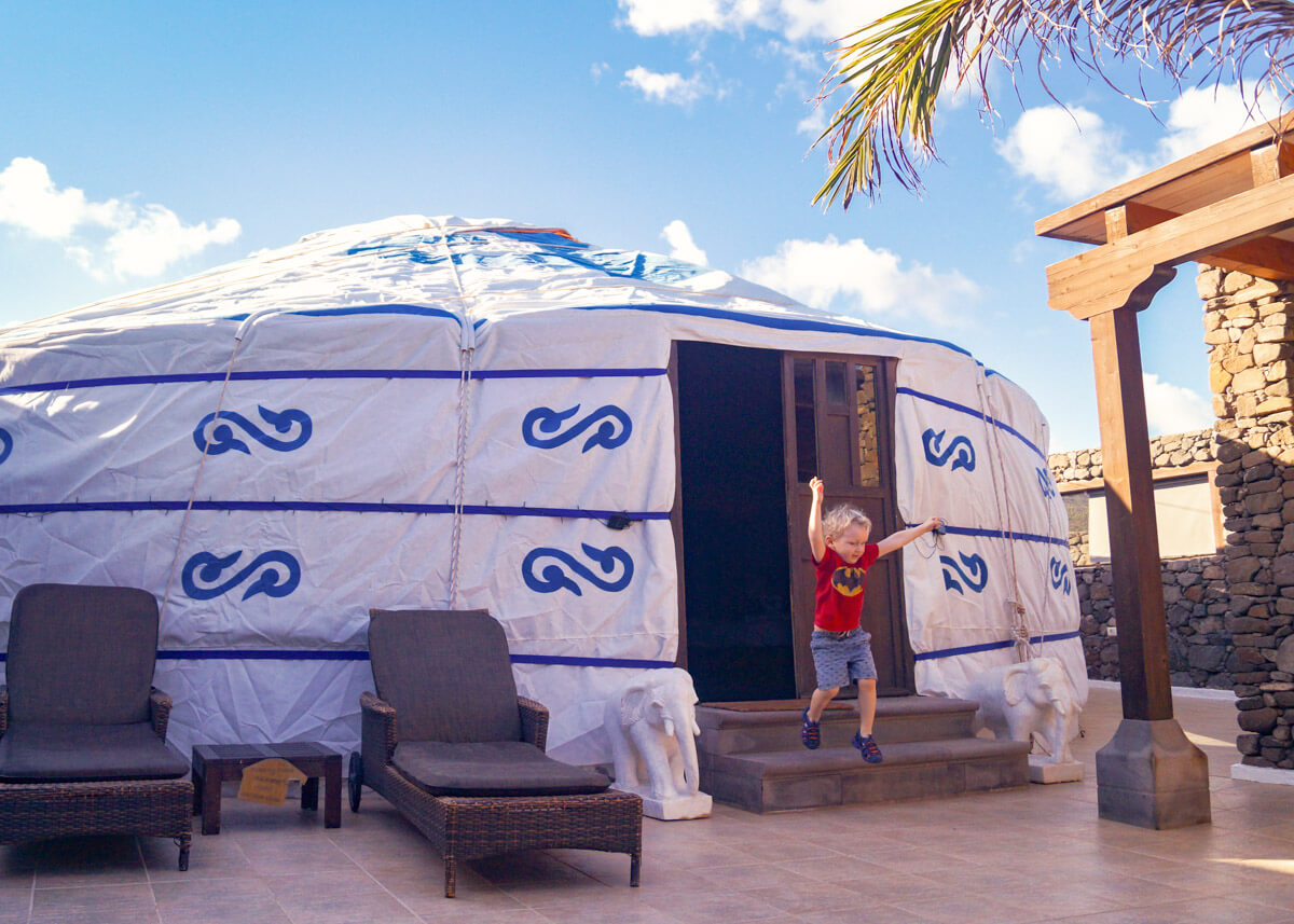 glamping in Lanzarote at an eco resort