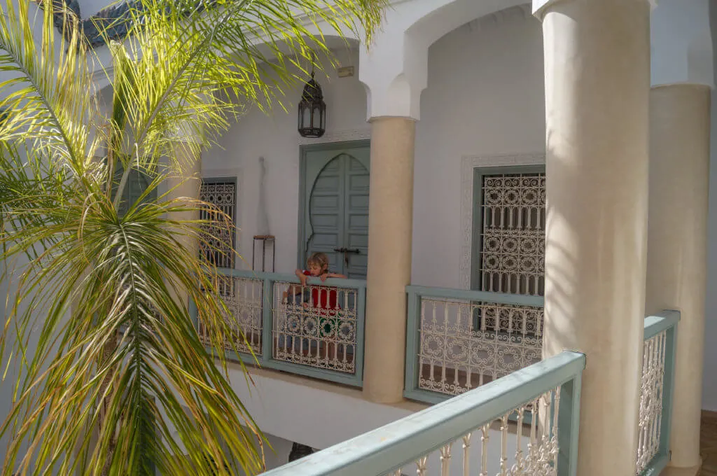 Riad Les Hibiscus balcony