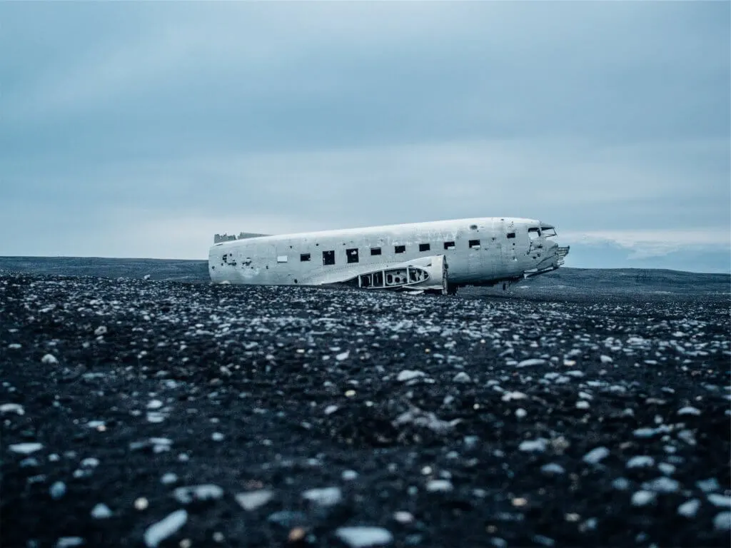 Things to do in Iceland with kids - plane wreckage