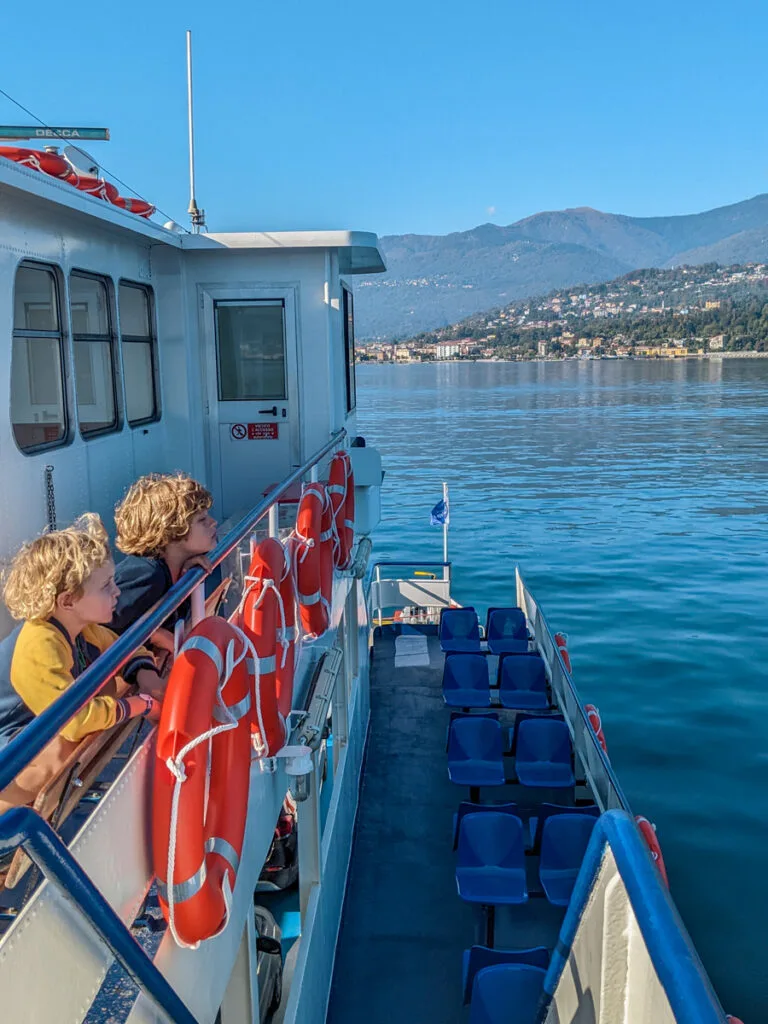 Ferry across Lago Maggiore from Laveno to Intra