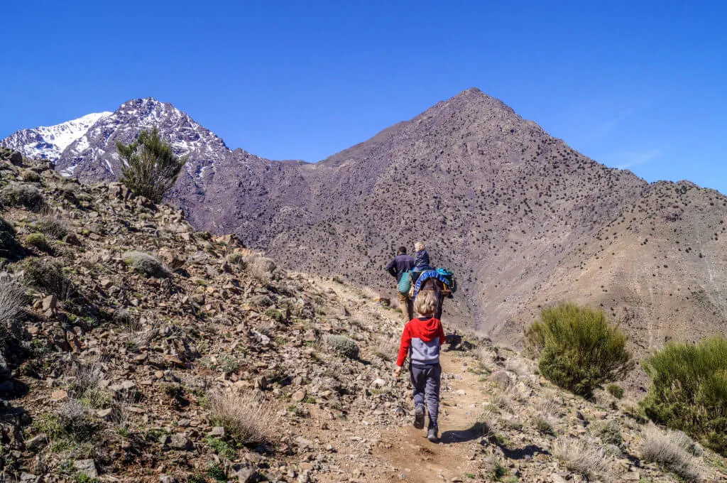 hiking in the Atlas Mountains