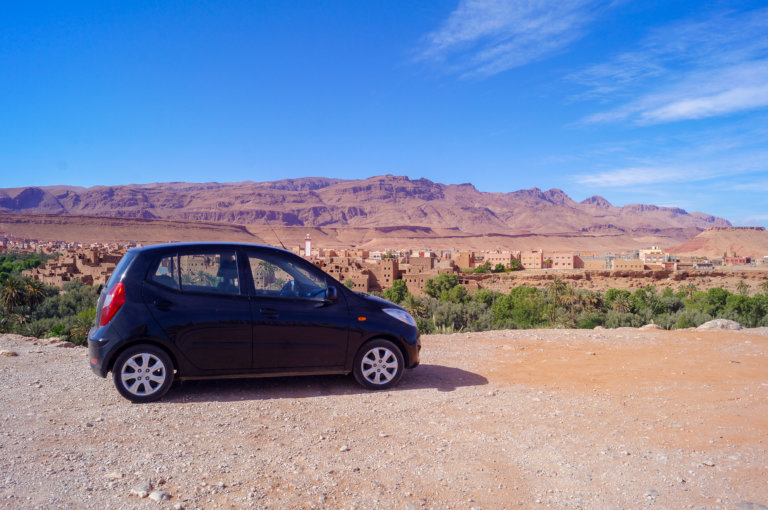 black car in Morocco