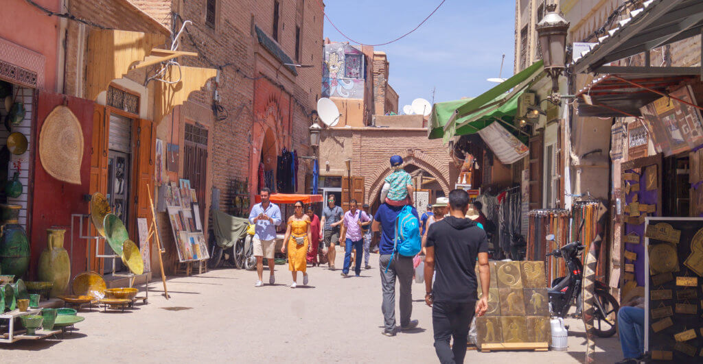tourists in medina
