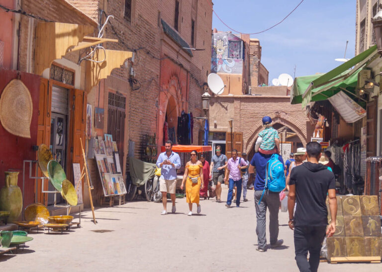 tourists in medina