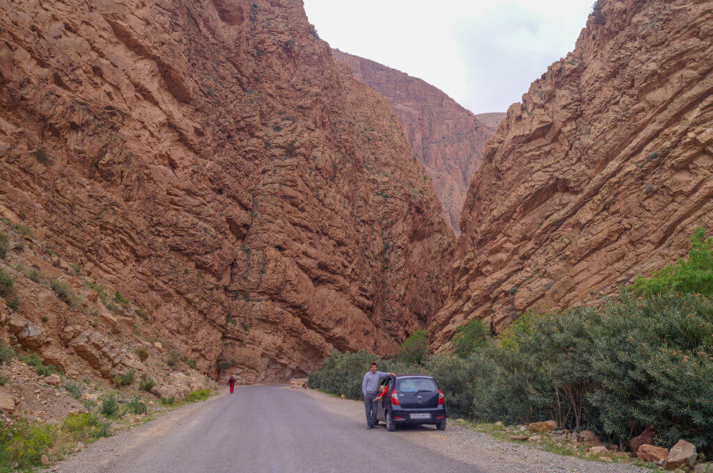 Todrha Gorge and car