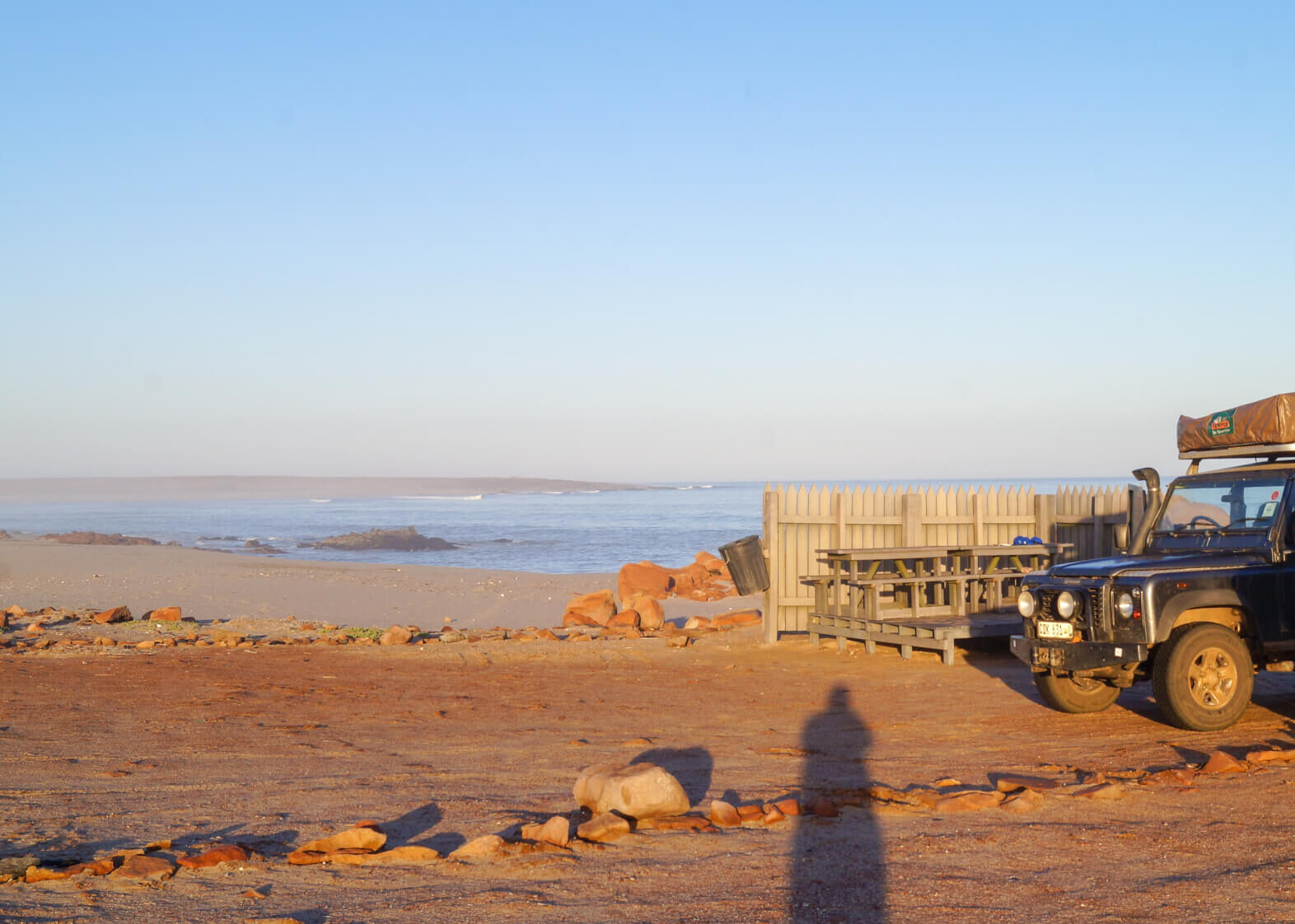 campsite at Cape Cross Seal Reserve