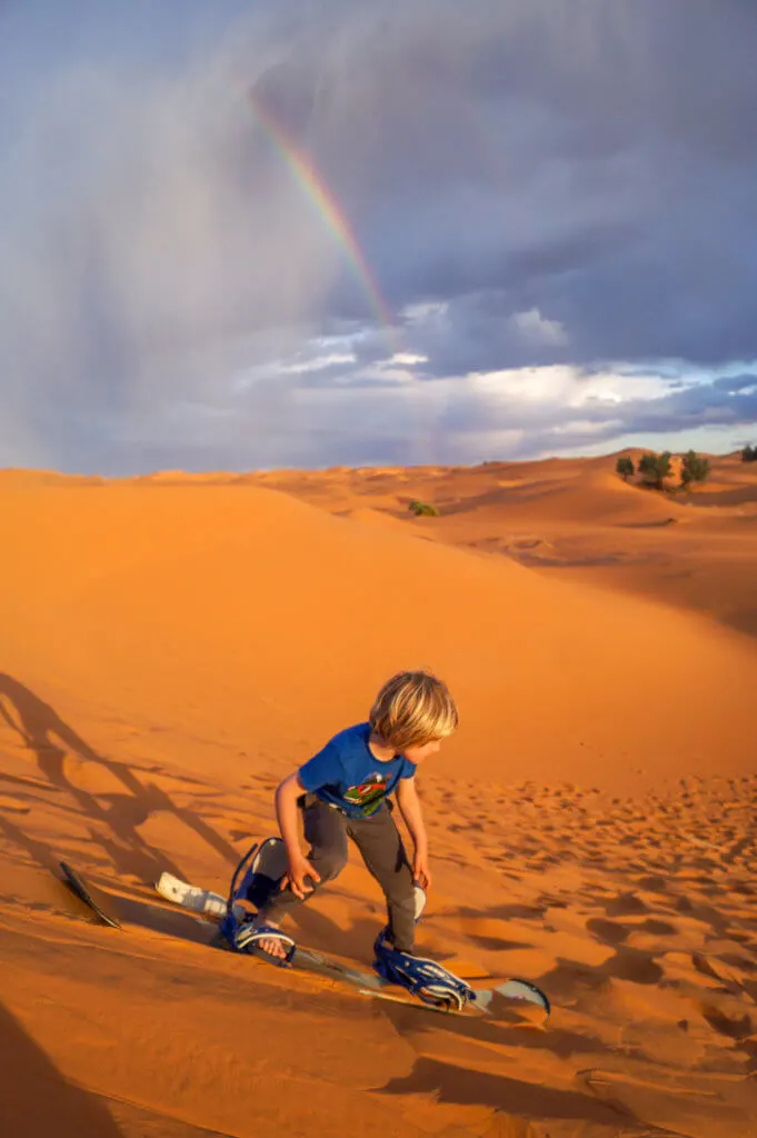 sandboadring in the Sahara