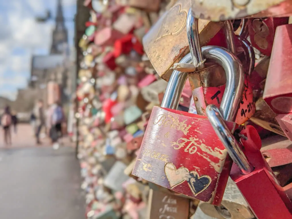 Cologne bridge love locks