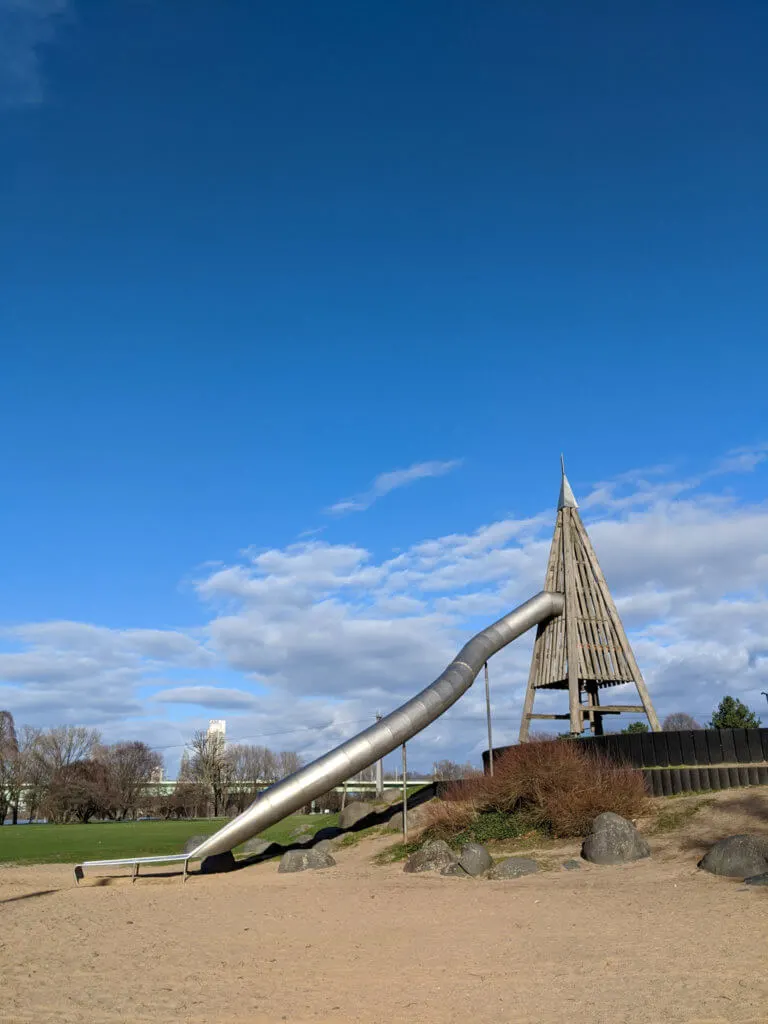 slide at playground in Cologne