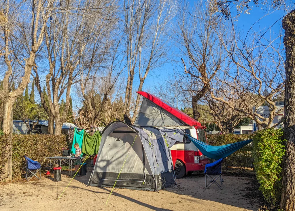 Vilanova Park camping pitch