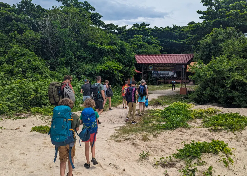 Arriving to Selingan Island