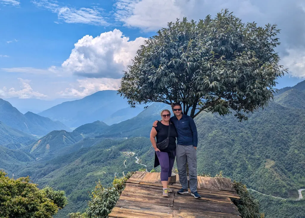 TraveLynn Family parents in Sapa, Vietnam