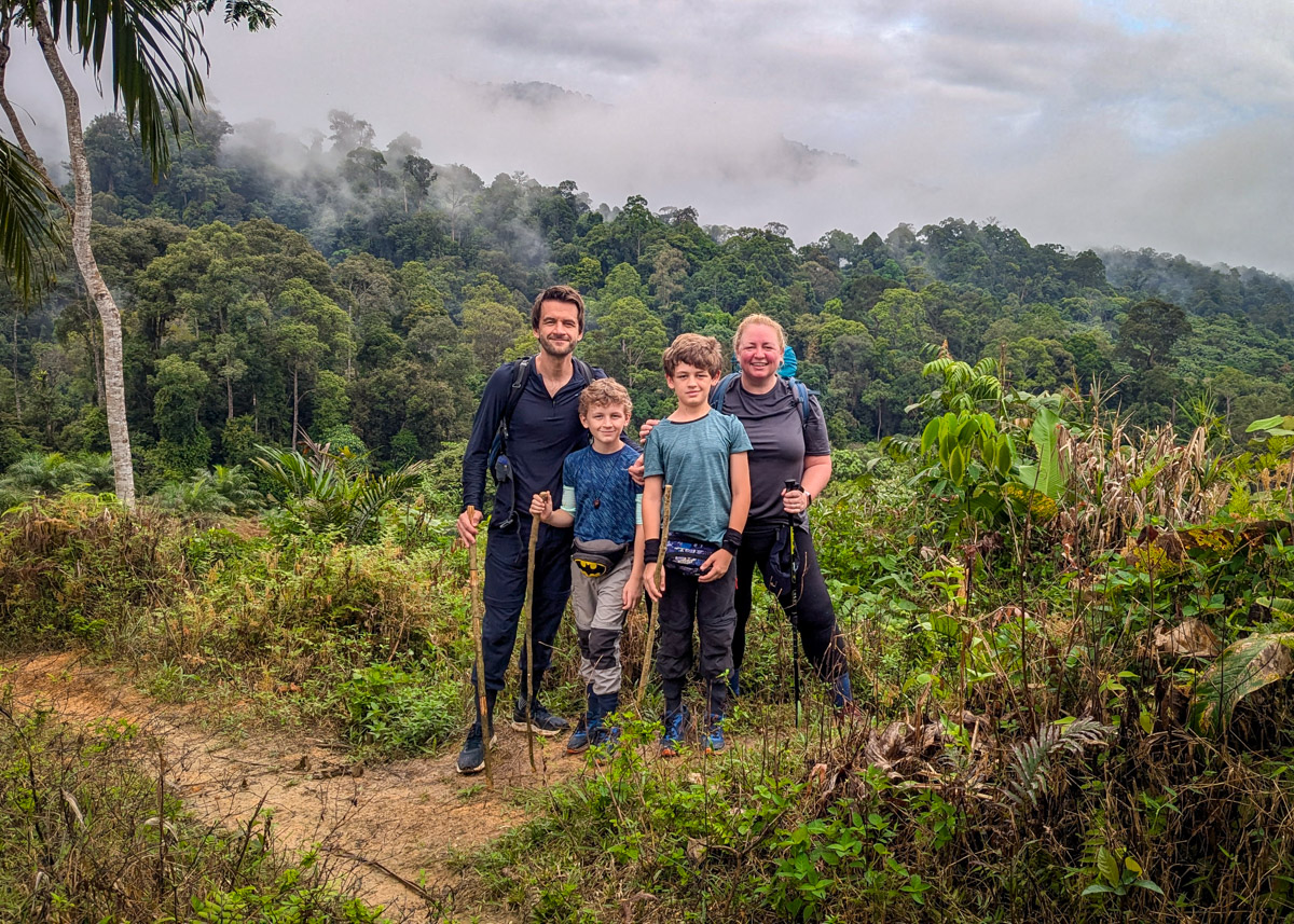 Bukit Lewang jungle trek with kids