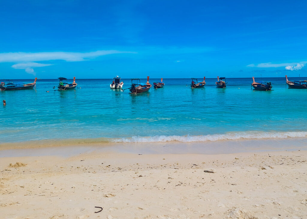 longtail boats at Koh Lanta