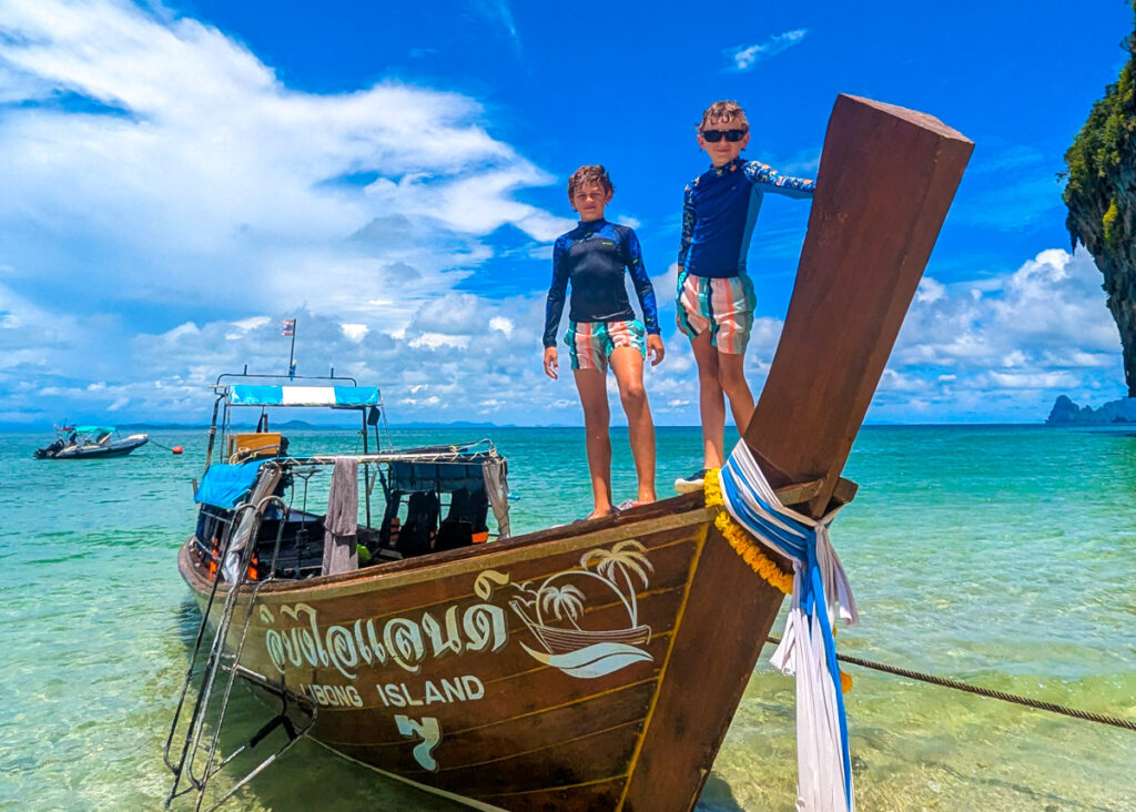 Thai island hopping with kids