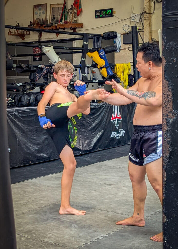 Muay Thai lesson in Bangkok